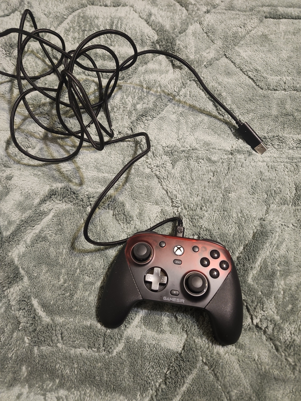 GameSir Wired USB Gaming Controller - Red and Black